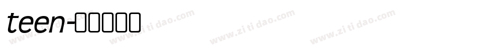 teen字体转换