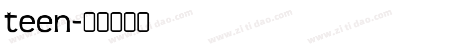 teen字体转换