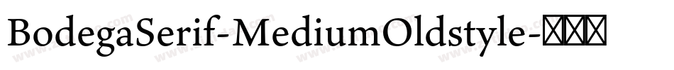 BodegaSerif-MediumOldstyle字体转换