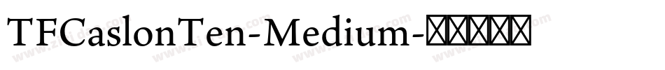 TFCaslonTen-Medium字体转换