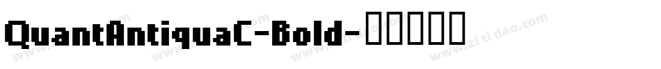 QuantAntiquaC-Bold字体转换