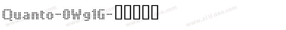 Quanto-0Wg1G字体转换