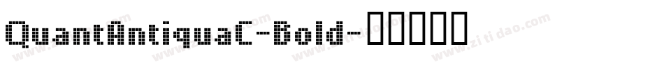 QuantAntiquaC-Bold字体转换