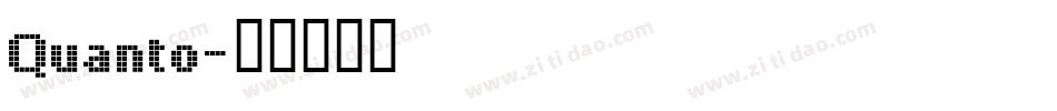Quanto字体转换