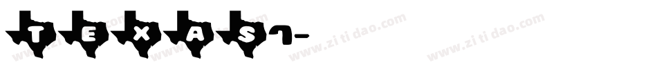 TEXAS7字体转换