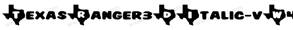 TexasRanger3DItalic-vW4D字体转换