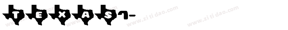 TEXAS7字体转换