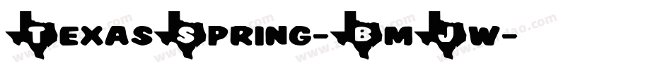 TexasSpring-BmJw字体转换