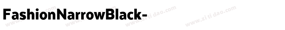 FashionNarrowBlack字体转换