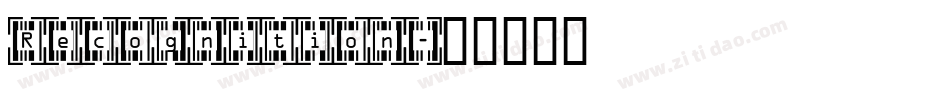 Recognition字体转换
