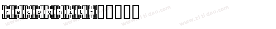 recognit字体转换