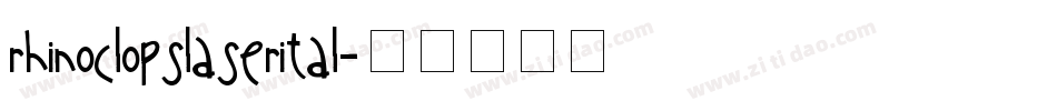 rhinoclopslaserital字体转换