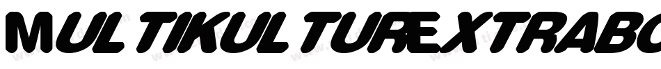 MultikulturExtrabold-7BWD字体转换