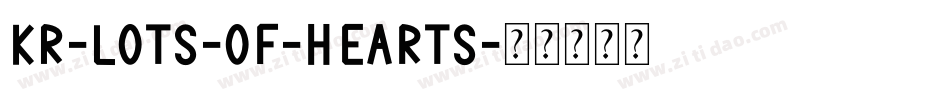 KR-Lots-of-Hearts字体转换