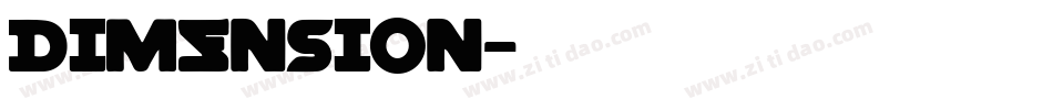 Dimension字体转换