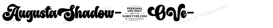 AugustaShadow-2OVe字体转换