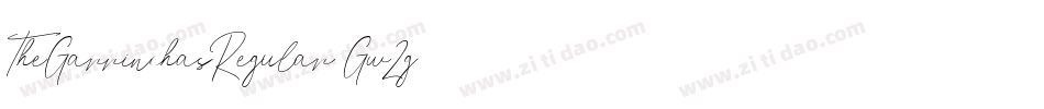 TheGarrinchasRegular-Gw2g字体转换