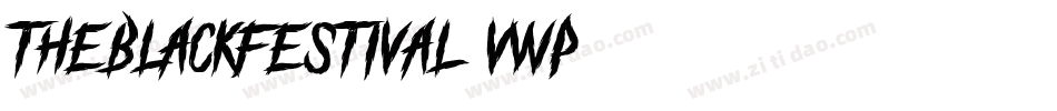 TheBlackFestival-VwP0字体转换
