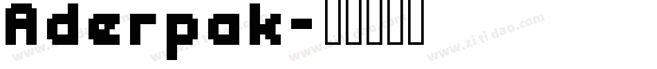 Aderpak字体转换