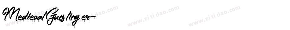 MedievalGunslinger字体转换