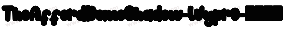 TheAffordDemoShadow-Wypr9字体转换