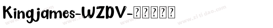 Kingjames-WZDV字体转换