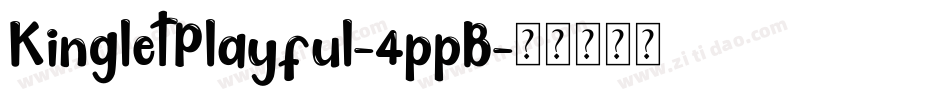 KingletPlayful-4ppB字体转换