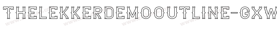 TheLekkerDemoOutline-gxwX1字体转换