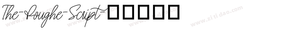 The-Foughe-Script字体转换