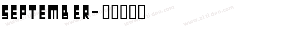 september字体转换