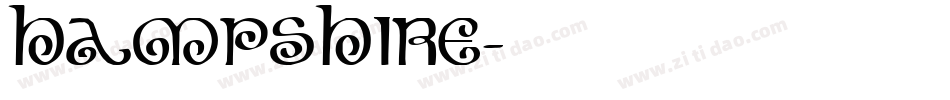 Hampshire字体转换