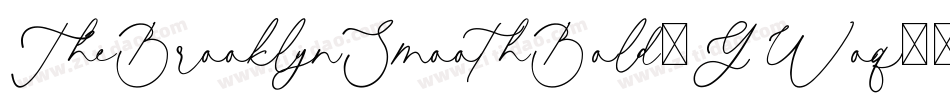 TheBrooklynSmoothBold-GWoq字体转换