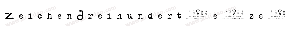 ZeichenDreihundert-e1ze字体转换
