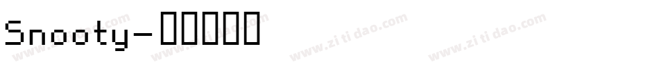 Snooty字体转换