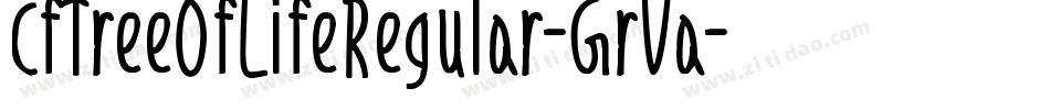 CfTreeOfLifeRegular-GrVa字体转换