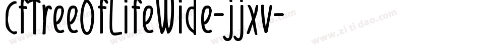 CfTreeOfLifeWide-jjxv字体转换