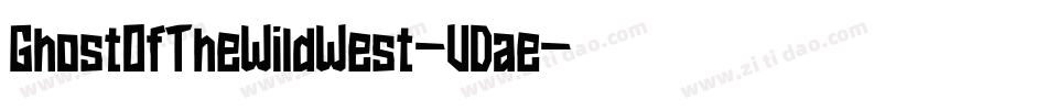 GhostOfTheWildWest-VDae字体转换