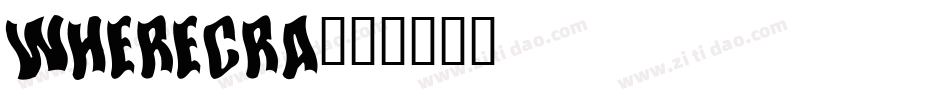 wherecra字体转换