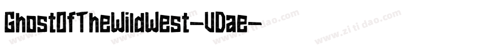 GhostOfTheWildWest-VDae字体转换