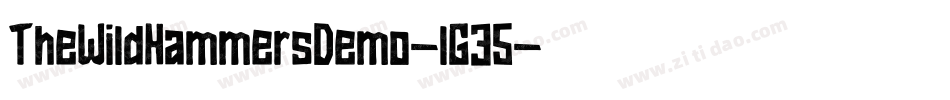 TheWildHammersDemo-lG35字体转换