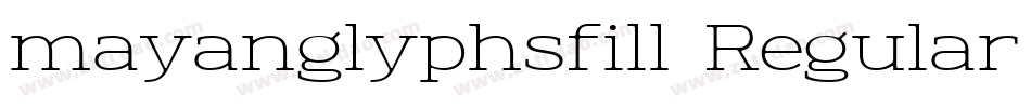 mayanglyphsfill-Regular-1字体转换