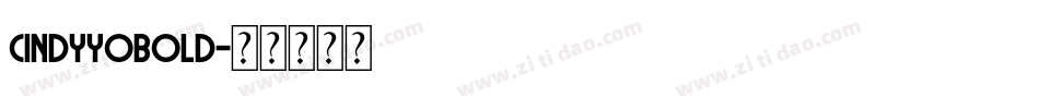 CindyyoBold字体转换