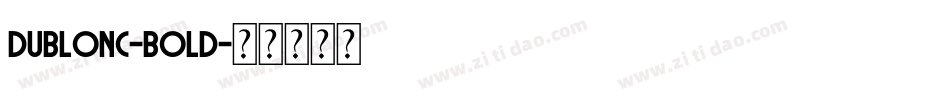 DublonC-Bold字体转换