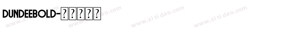 DundeeBold字体转换