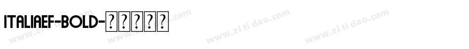 ItaliaEF-Bold字体转换