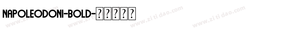 Napoleodoni-Bold字体转换