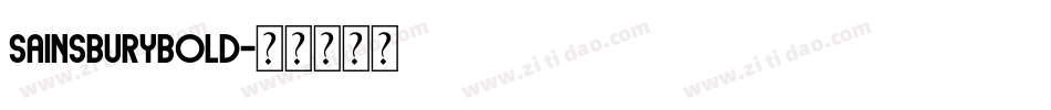SainsburyBold字体转换
