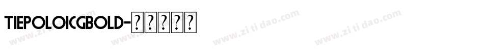 TiepoloICGBold字体转换