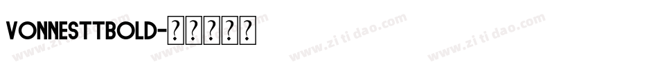 VonnesTTBold字体转换