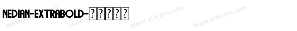 Nedian-ExtraBold字体转换